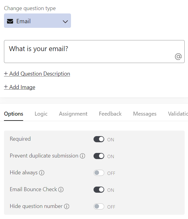 email distribution in BlockSurvey