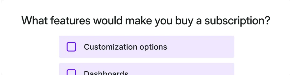 open-ended text in Survicate